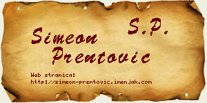 Simeon Prentović vizit kartica